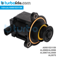 Válvula de recirculación / descarga de turbo Mercedes A0001531159